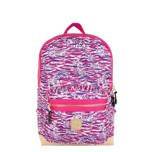 Pick & Pack Tiger Skin Backpack M Rosa