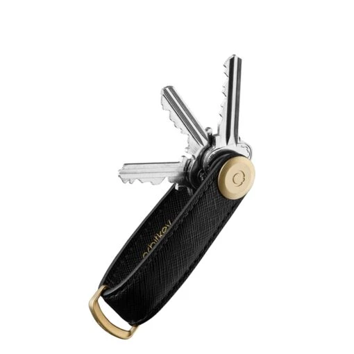Orbitkey 2.0 Saffiano Leather Liquorice Black