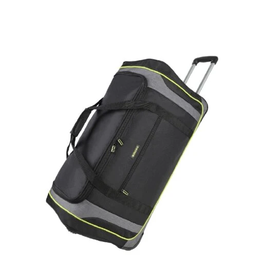 Decent Flexplus Reistas Met Wielen 78 Zwart/lemon Groen